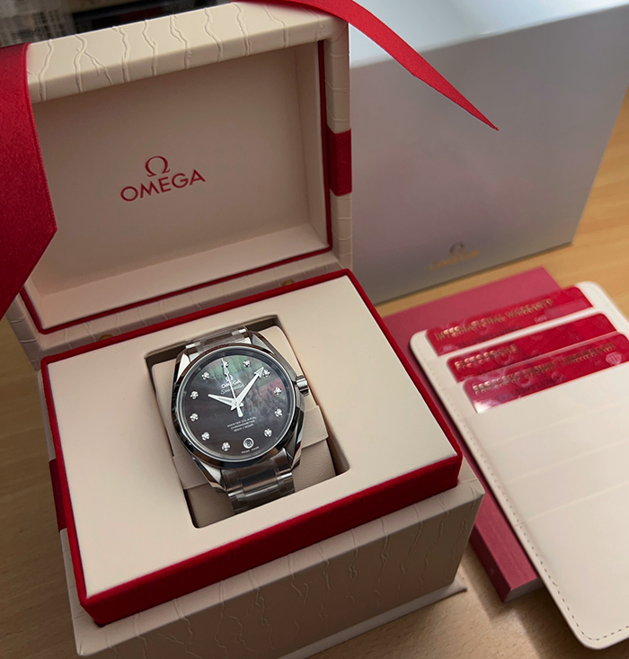 Omega Seamaster Aqua Terra 150M Co-Axial Diamond Dial Wristwatch Ref. 231.10.39.21.57.001